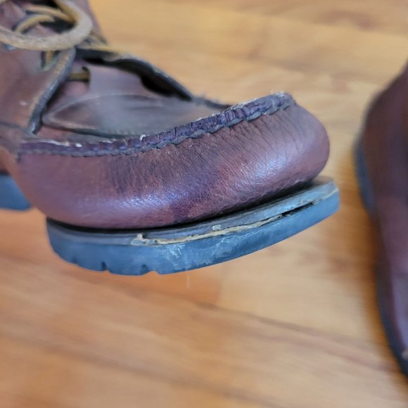 Timberland‎ 7M Brown Leather Hiking Work Boots Waterproof Vintage - Picture 5 of 9